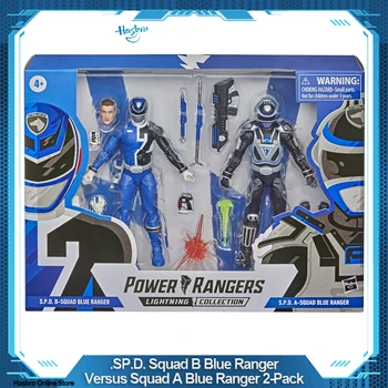 Hasbro Power Rangers Žaibo Surinkimo P. S. D. B-Būrys Blue Ranger, Palyginti Su A-Būrys Blue Ranger 2-Pack Veiksmų Skaičius, Žaislai F1171 Nuotrauka