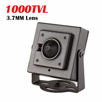 1000TVL CMOS Laidinę Mini Dėžutė Micro CVBS CCTV Saugumo Kameros Su Metaliniu korpusu 3.7 mm objektyvas 700tvl patalpų kamera Nuotrauka