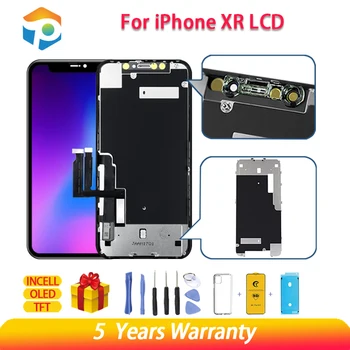 Didmeninė AAA 100%Naujas LCD iPhone XR Ekranas Touch Su Metalo Ekranas 