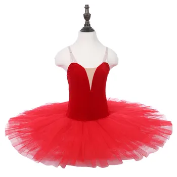 Pigiau vaikai suaugusiųjų Klasikinio Baleto Kostiumas Blynas Tutu Suknelė Don Kichotas Raymonda raudona,mėlyna, violetinė,rožinė,juoda Nuotrauka