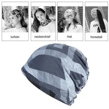 Suaugusiųjų Žiemos Skrybėlę Geometrinis Spausdinti Unisex Žieminės Kepurės Stilingas, Šiltas, Lengvas, Aksesuarais Vyrams, Moterims, Elastinga Skrybėlę Nuotrauka
