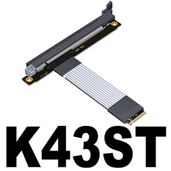 VDA K43 Už M. 2 NGFF NVMe į PCIE 4.0 x16 Plokštę Grafikos plokštė Extender PCI-E 16x 2 M. M klavišą Stovo Adapteris Kabelio STX GPU Nuotrauka