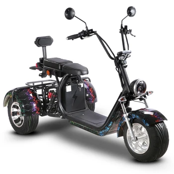 Triratis dviratis suaugusiems EEB/COC 10INCH keičiama Baterija Golfo Krepšelį 3 Varantys Elektrinis Motoroleris, Elektrinis Triratis Nuotrauka