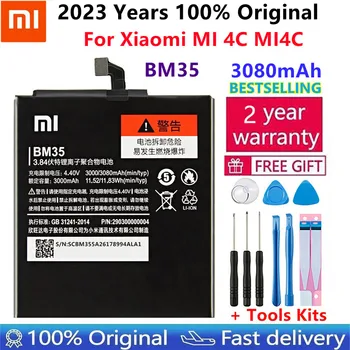 2023 Metų 100% Naujas Pakaitinis Akumuliatorius Xiaomi Mi4C Mi 4C Mobilųjį Telefoną Xiaomi Mi4C Baterija BM35 3000mAh Sandėlyje Nuotrauka