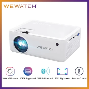WEWATCH V10 Mini LED Nešiojamasis Projektorius Native 1280*720P HD 1080P Pritarė Namų Kino Proyector HDMI, USB Movie Lauko Kinas Nuotrauka
