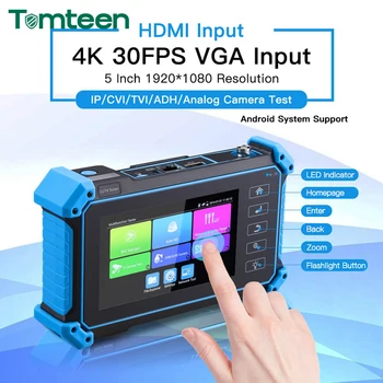 Tomteen IP VAIZDO Testeris 12MP IP Kameros Testeris 8MP HAINAUT CVI TVI SDI Kameros Testeris Su Touch Ekranas, HDMI, VGA Įėjimas Nuotrauka