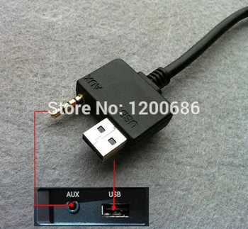 3.5 mm Automobilinis USB AUX Sąsajos Įvesties Kabelis Hyundai Kia 