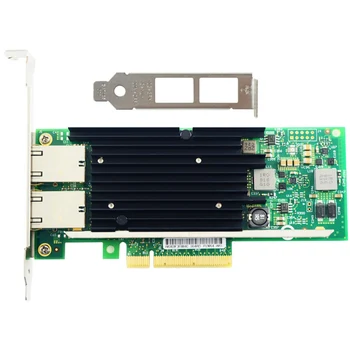 Aukštos klasės NIC X540-T2 su X540 Chipset 10Gbs, RJ45 Dualport PCI-Ex8 Server Desktop Tinklo plokštė Nuotrauka