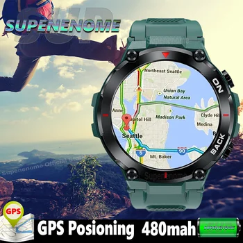 GPS Smart Watch Vyrų Fitneso Sporto Apyrankė Ilgai veikiant Budėjimo režimu, Sveikatos Monitorius, Laikrodžiai Moterims, IP68 Vandeniui Smartwatch Už Xiaomi 2023 Nuotrauka