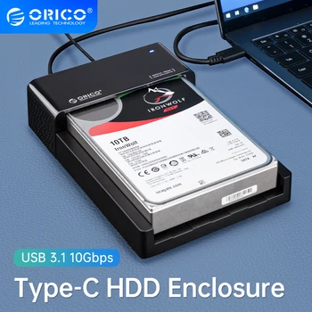 ORICO C Tipo 2.5/3.5 colių HDD Docking Station SATA į USB 3.1 10Gbps USB C Išorinį Kietąjį Diską Docking Station Paramos UASP Nuotrauka