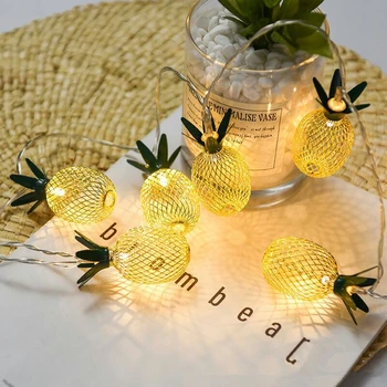 Metalo Ananasų Vaisių String Šviesos 10 LED 20 