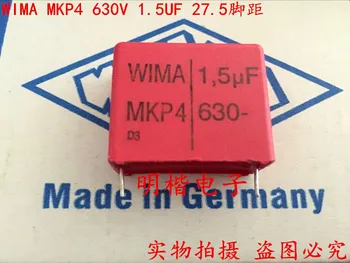 2020 karšto pardavimo 10vnt/20pcs Vokietija WIMA MKP4 630V 1.5 UF 630V 155 P:27.5mm Garso kondensatorius nemokamas pristatymas Nuotrauka