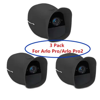 3 Paketas Apima Skinas Arlo Pro ir Arlo Pro 2 Belaidžiai Smart Security Camera,Vandens ir Atsparus UV,Puikus Įrengimas(Black_ Nuotrauka
