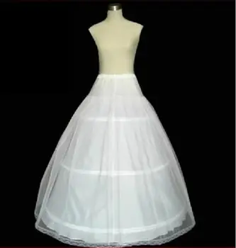 A-Line 3 Hoopas Nuotakos Vestuvių Gown Dress Underskirt Mergina Sijonas Slydimo 2024 Nuotrauka