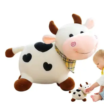 Karvė Iškamšos Mielas Pliušinis Galvijų Lėlės Karvė Lėlės Žaislas Mielas Iškamša Dovanų Animacinių Filmų Iškamša Mielas Kambario Dekoro Nuotrauka