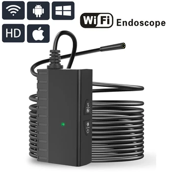 5.5 mm WIFI Endoskopą kamera HD1200P 5.0 mp inspectioin borescope vandeniui USB endoskopinė kamera, skirta 